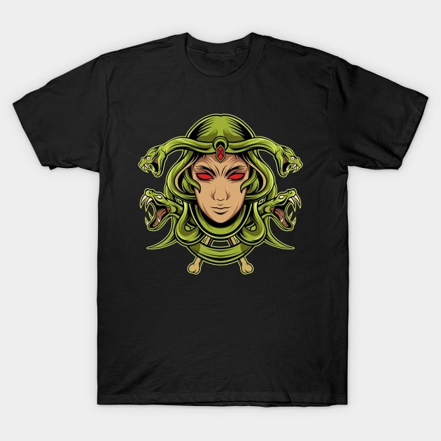 Medusa head T-Shirt by Frispa